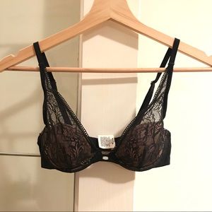 Calvin Klein black lace bra